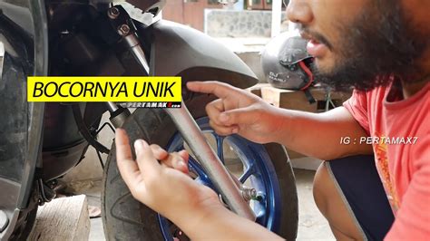 Cara Ganti Oli Shock Depan Honda Scoopy 110 Skok O Ring Bocor Rembes