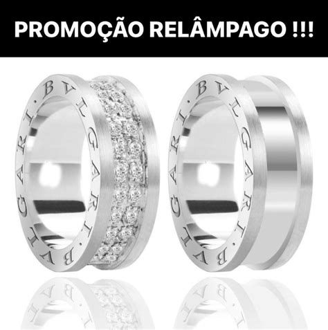 Par Alian As Prata Namoro Bvlgari Mm Anel Compromiso