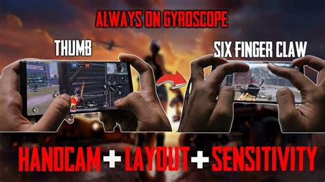 Thumb To Six Finger Claw Gyroscope Handcam Video Pubg Mobile Youtube