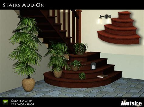 Sims 4 Curved Stairs CC