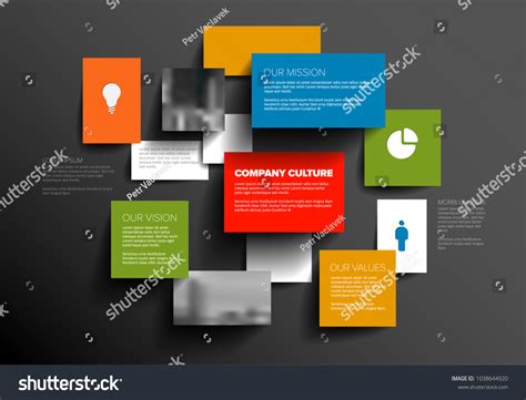 Vector Mission Vision Values Diagram Schema Stock Vector Royalty Free