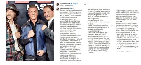 Sergio Peris Mencheta Anuncia Que Tiene Cáncer Que Está Aterrorizado Y Necesita Un Trasplante