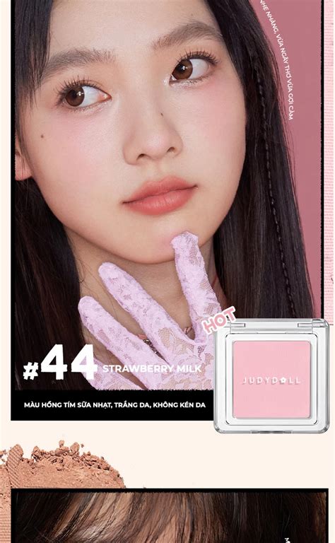 JUDYDOLL Phấn má hồng Judydoll Pretty Blush Powder Chất mịn Tự Nhiên Đa dạng màu hot g Shopee
