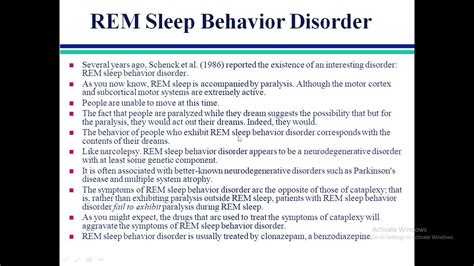 Rem Sleep Behavior Disorder Sleep Disorders Neuropsychology Urdu