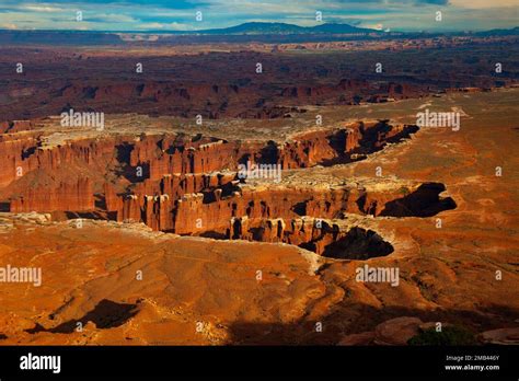 Sunset At Grand View Point Overlook Canyonlands National Park Utah