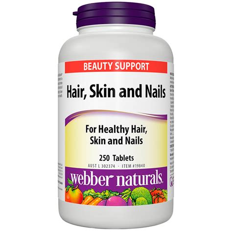 Webber Naturals Hair Skin And Nails 250 Tablets Costco Australia