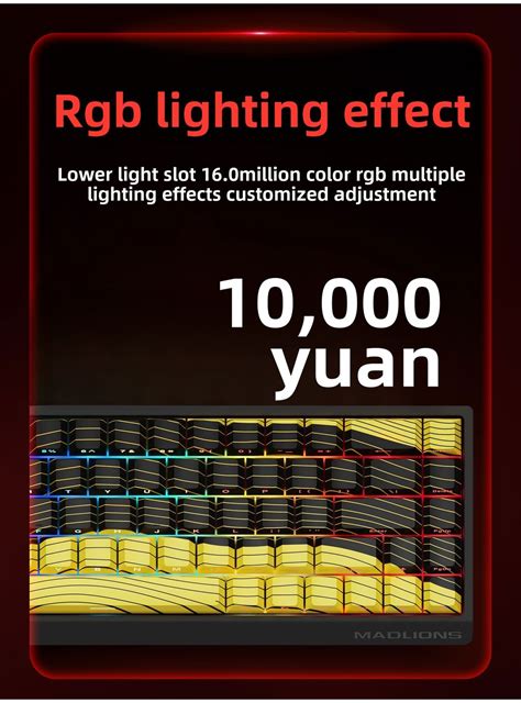 Madlions Mad R He Pro Magnetic Switch Mechanical Keyboard Wired Full Key Hot Swappable K