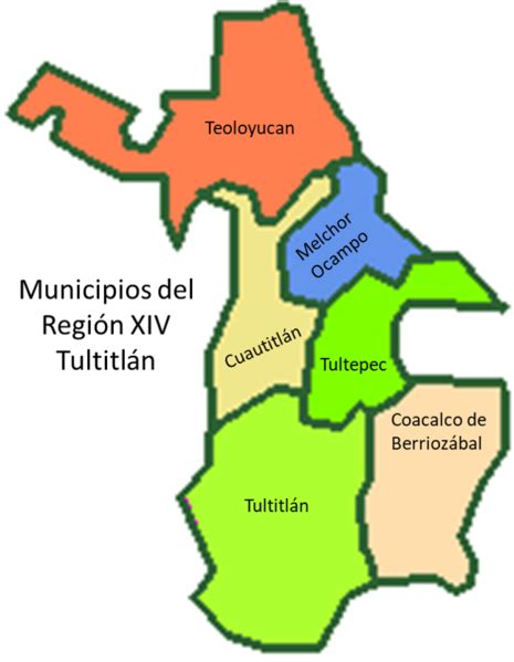 Archivo Regi N Tultitl N Estado De M Xico M Xico Mapa Png