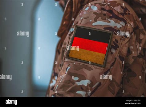 Germany Soldier Soldier With Flag Germany Germany Flag On A Military