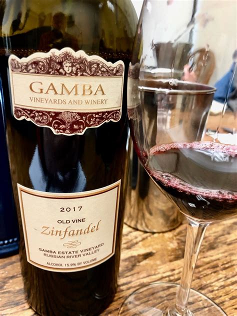 Gamba Vineyards And Winery Estate Old Vine Zinfandel The Wine Riff