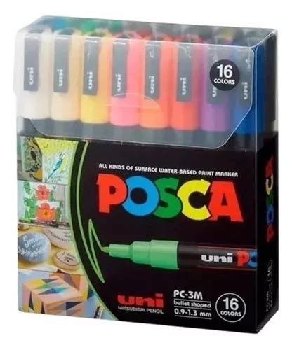 Rotulador Posca Uni Pc 3m 16 Colores Meses sin interés