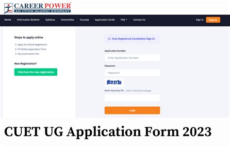 Cuet Form Registration 2023 - Printable Forms Free Online