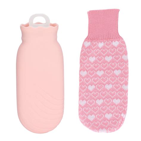 Hot Water Bottle With Knited Cover 550ml Hot Water Bag Silicone Plush Cute Cartoon Explosion