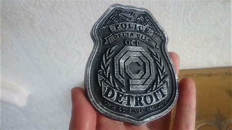 Robocop Movie Police Detroit Ocp Badge Prop 2023 Youtube