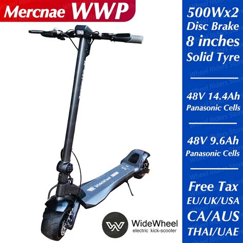 Mercane Widewheel Pro Trottinette Lectrique W Skateboard