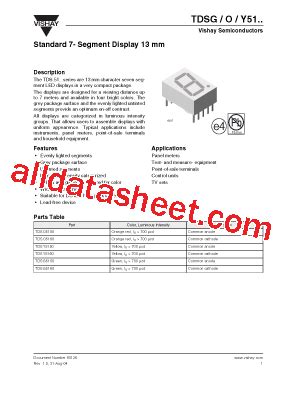 TDSO5150 Datasheet PDF Vishay Siliconix