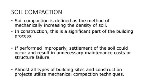 Solution Soil Compaction Studypool