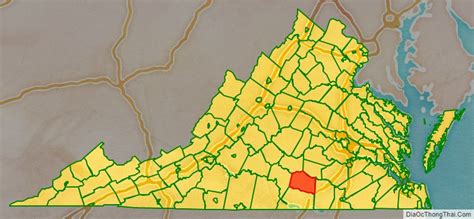 Map of Lunenburg County, Virginia - Thong Thai Real