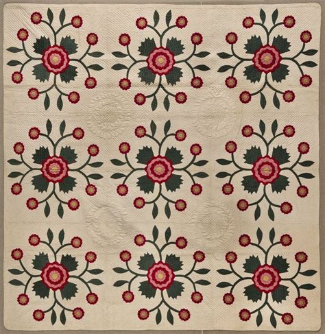 Brooklyn Museum Browse Objects Whig Rose Quilt Vintage Quilts