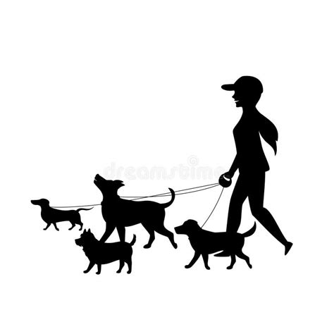 Clipart Dog Walker