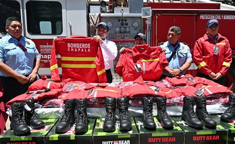 Reconoce presidente de Chapala a Protección Civil y Bomberos