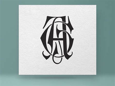 Monogram Ag Ga Vintage Monogram Wedding Monogram Digital