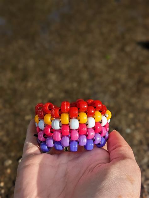 Custom Pride Flag Kandi Cuffs Etsy