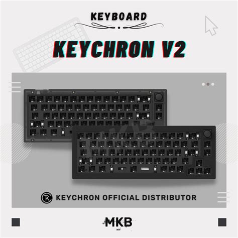 Keychron V2 Keyboard Kit Hot Swap Custom RGB QMK VIA South Facing Screw In Stabilizers