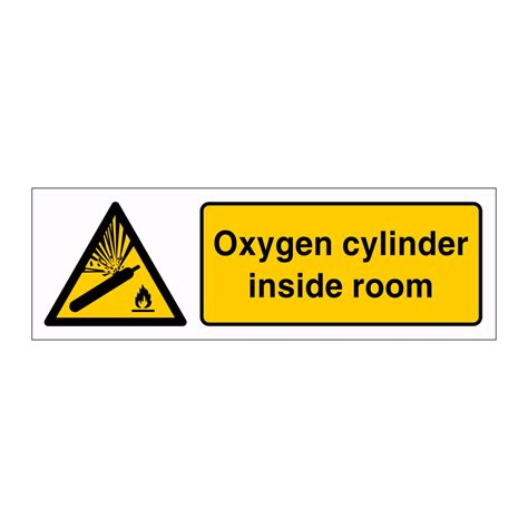 Oxygen Cylinder Inside Room Sign British Safety Signs