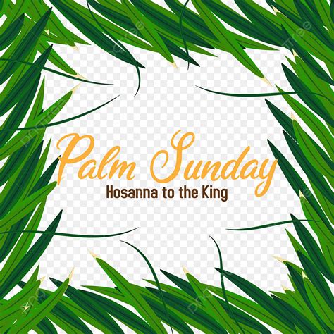 Palm Sunday Vector Hd Images Palm Sunday Transparent Background With