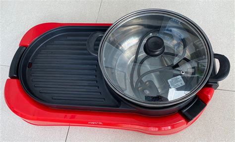 Mistral Electric Grill With Hot Pot MEG TV Home Appliances Kitchen Appliances BBQ Grills