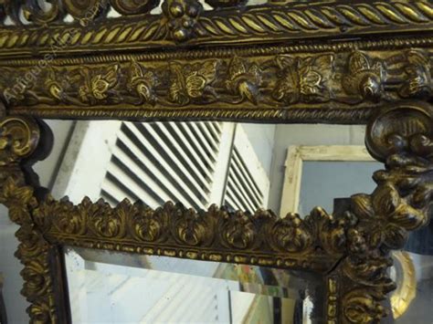 Antiques Atlas Antique Brass Repousse Cushion Margin Mirror