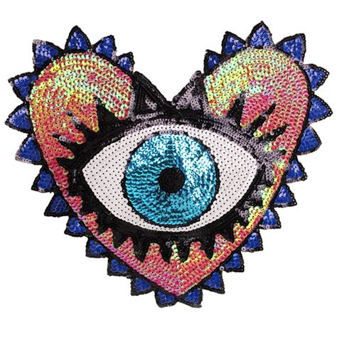 Sequin Heart Eye Patch Nish Gear