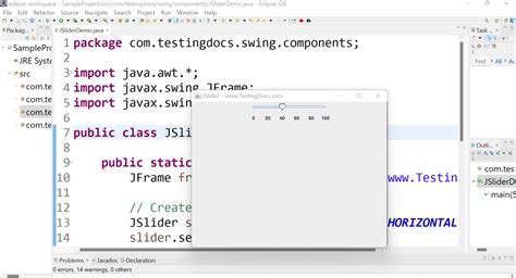 Create A Slider Using JSlider Class TestingDocs