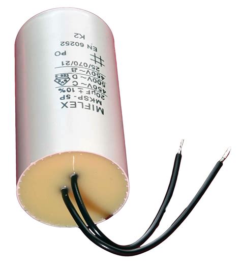 Condensateur moteur 20µF 20uF 450V à fils MKSP 5P démarrage permanent