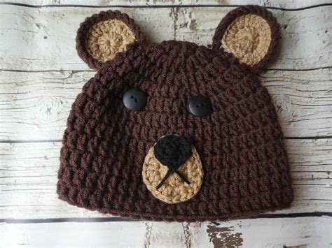 Crochet Bear Hat Free Pattern - Traversebaycrochet.com