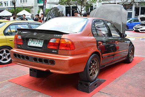 Fondo Honda Civic Exhibido En La Exposici N De Transporte Transknight