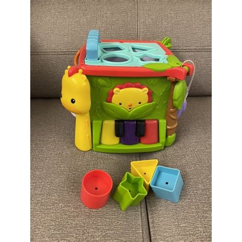 二手 費雪牌fisher Price 可愛動物積木盒 蝦皮購物