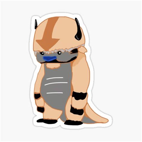 Standing Appa Avatar The Last Airbender Sticker For Sale By