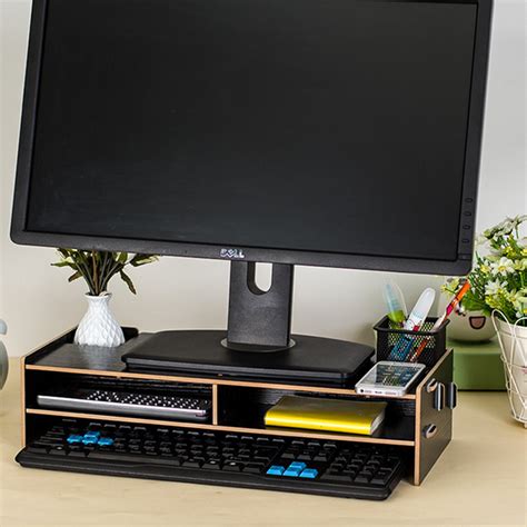 Купить Деревянная настольная подставка органайзер под монитор ...