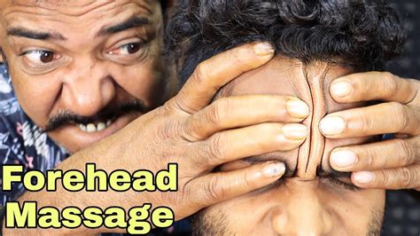 Deep Forehead Massage And Tapping By Asim Barber Satisfying Head