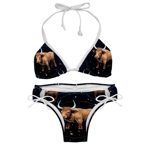 Taurus Constellation Detachable Sponge Adjustable Strap Bikini Set