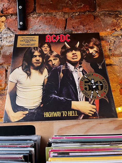 Vinyl Records Acdc Highway To Hell 50th Anniversary Gold Vinyl