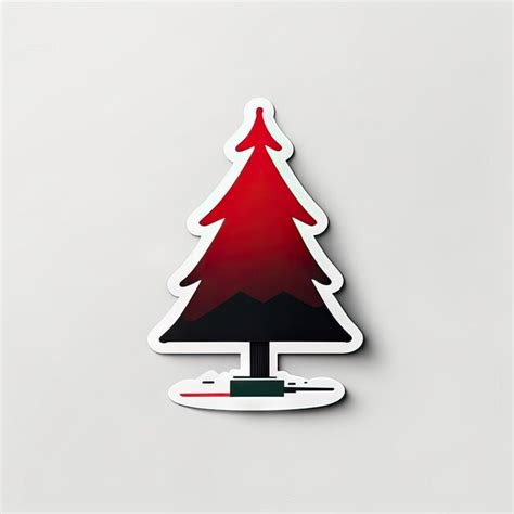 Premium Photo Christmas Tree Sticker