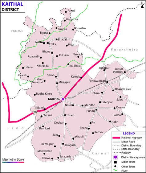 Rail-Map-india: kaithal railways map