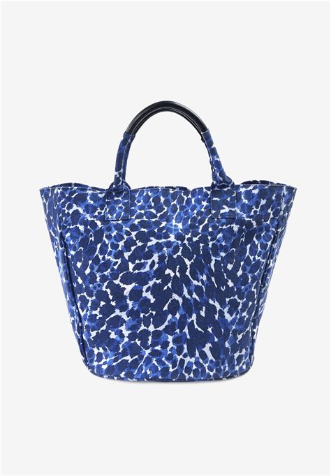 Printed Canvas Tote Bag | Roaman's