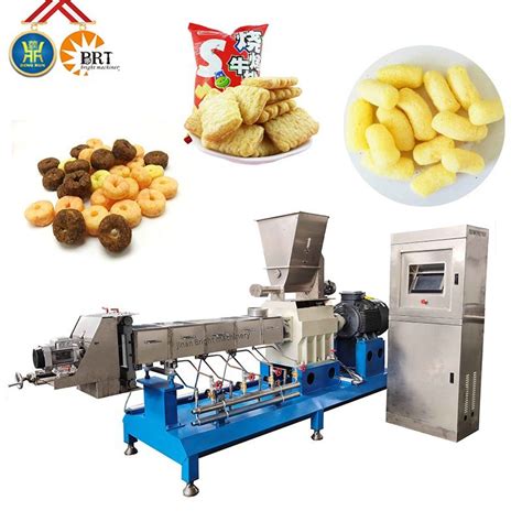 Double Screw Food Extruder Inflating Machinery Puff Corn Snack Making