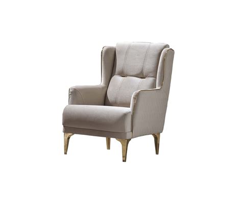 Clara Living Room Armchair Beige By Furnia Furniture