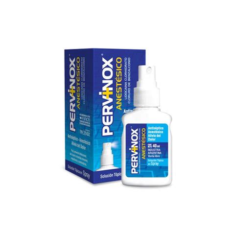 Antis Ptico Anest Sico Alivio Del Dolor Spray Pervinox X Ml