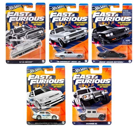 Hot Wheels Fast And Furious Hw Decades Of Fast Zestaw Autek Cena Opinie